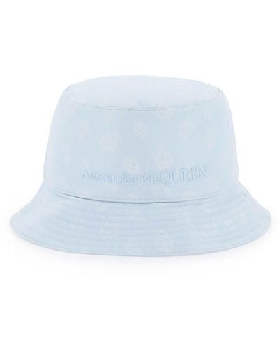 Alexander McQueen Skull Bucket Hat - Blue