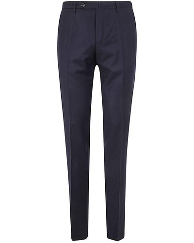 Incotex Flannel Classic Pants Clothing - Blue