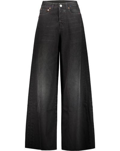Vetements Plain Gy Jeans Clothing - Black