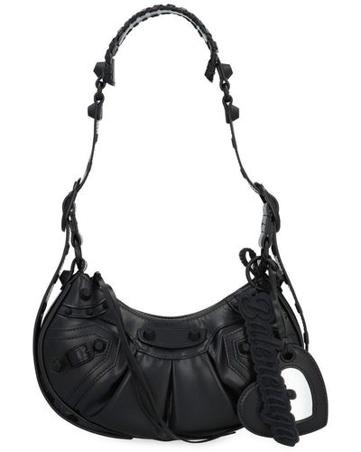 Balenciaga Le Cagole Xs Leather Crossbody Bag - Black