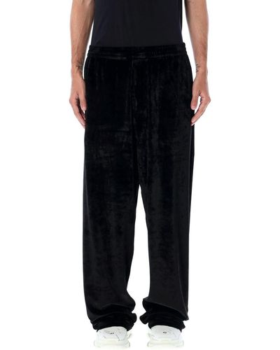 Balenciaga Velvet jogging Pants - Black