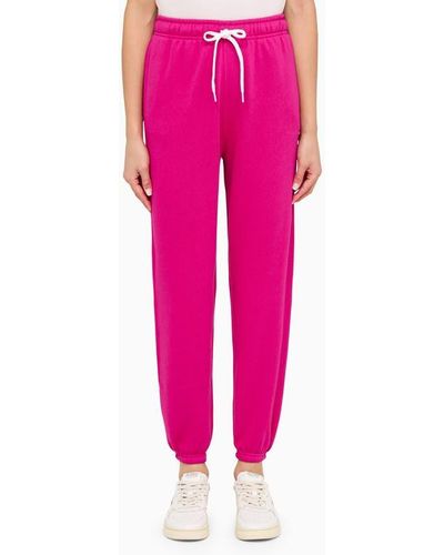 Polo Ralph Lauren Fuchsia Cotton Jogging Pants - Pink