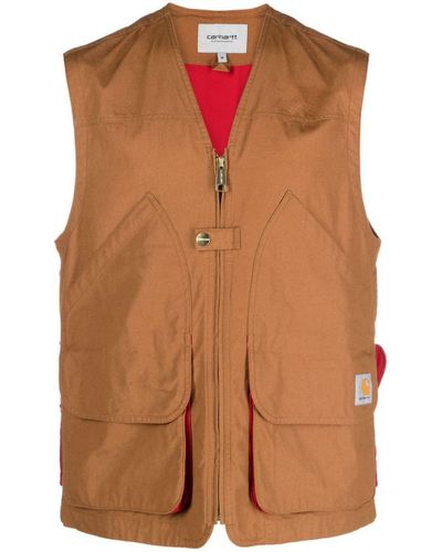 Carhartt Heston Cotton Vest - Brown