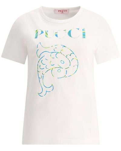 Emilio Pucci T-Shirt With Logo - White