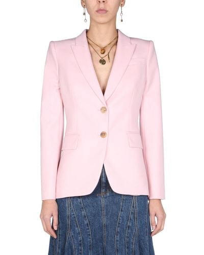 McQ Jacket With Two Buttons - Pink