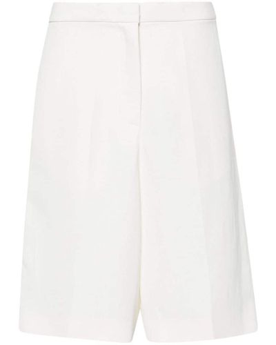 Fabiana Filippi Tailored Linen Bermuda Shorts - White