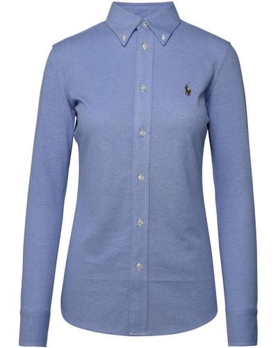 Polo Ralph Lauren Light Blue Cotton Shirt