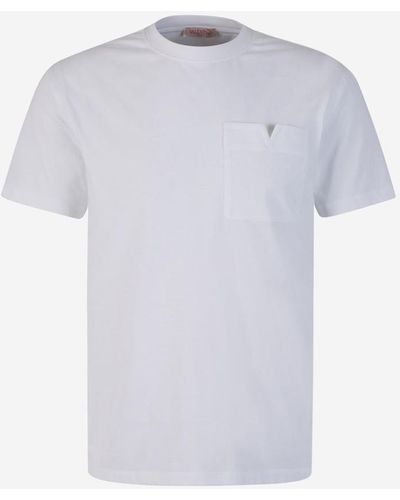 Valentino Pocket Cotton T-shirt - White