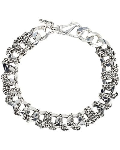 Emanuele Bicocchi Small Entwined Chain Bracelet - Metallic