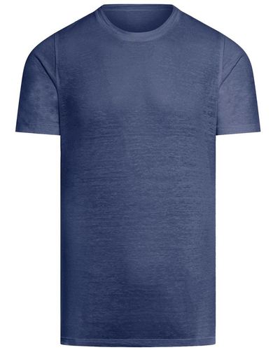 120% Lino T-Shirts - Blue