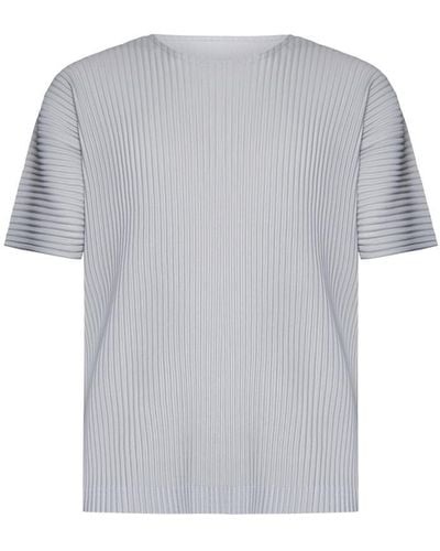 Homme Plissé Issey Miyake Homme Plisse Issey Miyake T-shirts And Polos - Gray