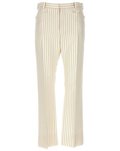Tom Ford Pinstripe Trousers - Natural