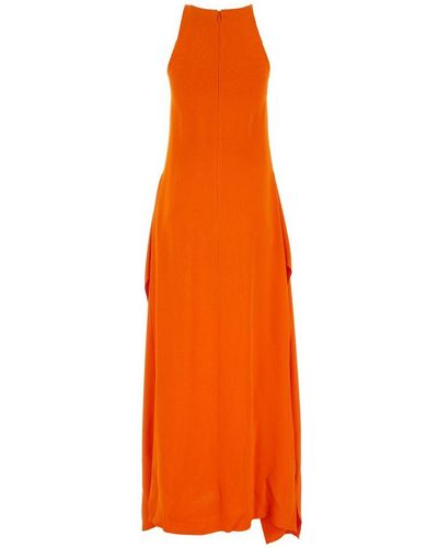 Lanvin Longuette Dress - Orange