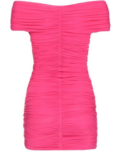 ANDAMANE Nicola Draped Dress - Pink