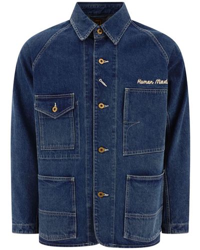 Human Made "Coverall" Denim Jacket - Blue