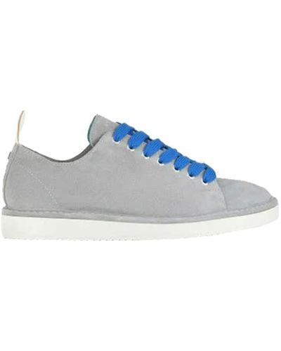 Pànchic Lace-up Sneakers In Suede Shoes - Blue