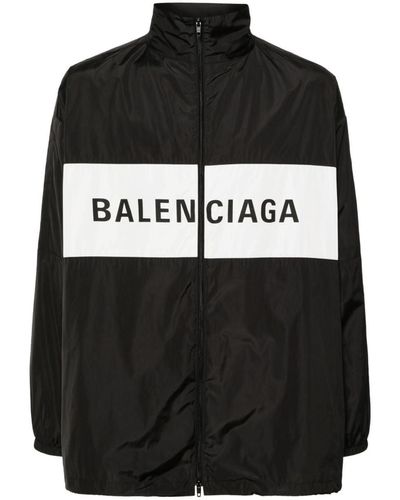 Balenciaga Logo Windbreaker - Black