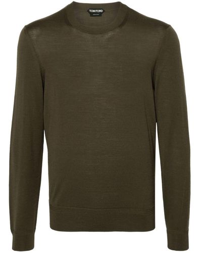 Tom Ford Fine-ribbed Wool Sweater - Green