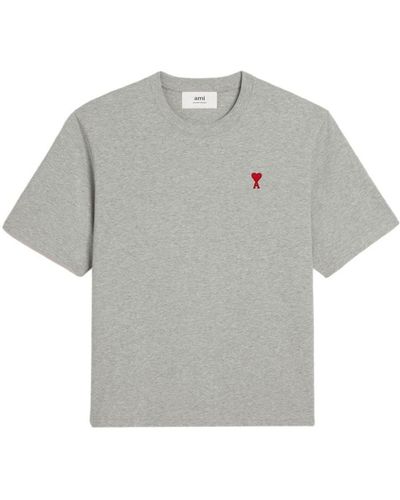 Ami Paris Cotton T-shirt - Gray