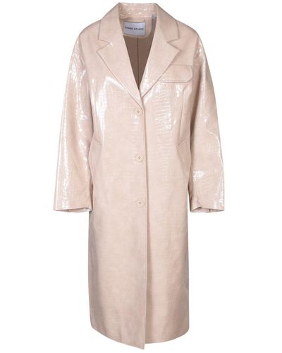 Stand Studio Trench Coats - Pink