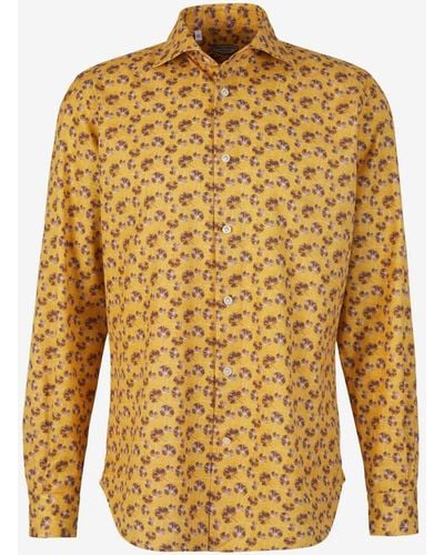 Vincenzo Di Ruggiero Printed Cotton Shirt - Yellow