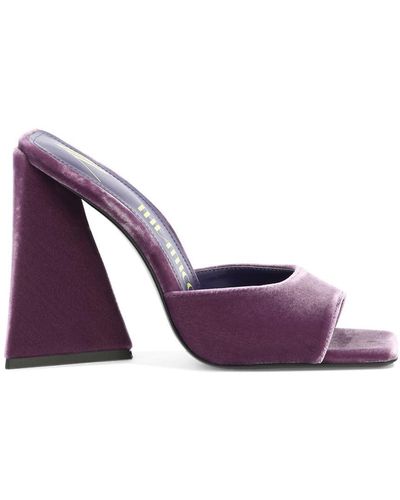 The Attico "Devon" Mules - Purple