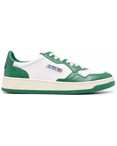Autry Medalist Low Leather Sneakers - Green