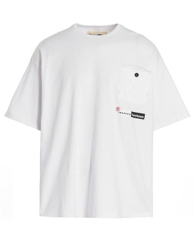 Incotex Incotex X Facetasm Logo Printed T-Shirt - White