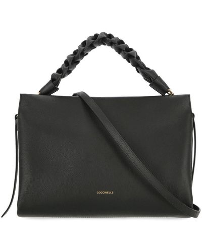 Coccinelle Boheme Leather Handbag - Black