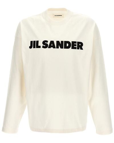 Jil Sander Logo Print T-Shirt - White