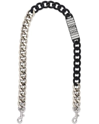 Marc Jacobs The Barcode Chain Shoulder Strap - White