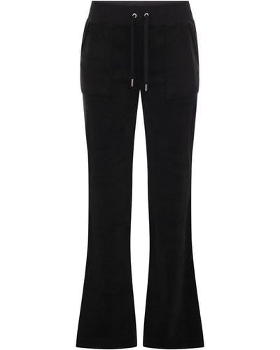 Juicy Couture Cotton Velvet Pants - Black
