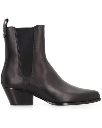 Michael Kors Kinlee Leather Ankle Boots - Brown