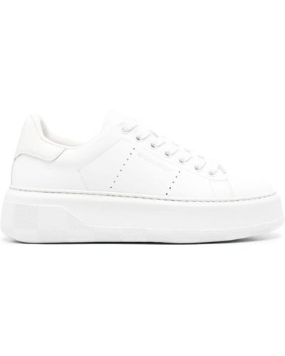 Woolrich Chunky Court Leather Sneakers - White