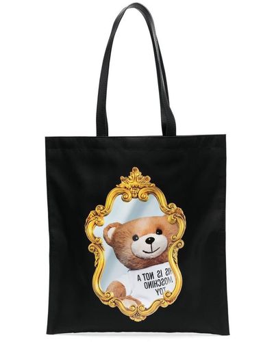 Moschino Teddy Bear-print Shoulder Bag - Black
