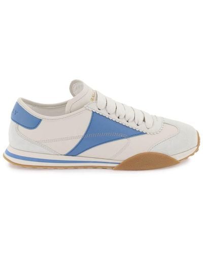 Bally Leather Sonney Trainers - Blue