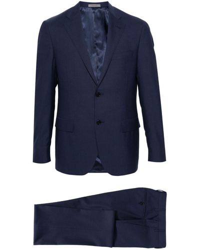 Corneliani Virgin-wool Single-breasted Suit - Blue