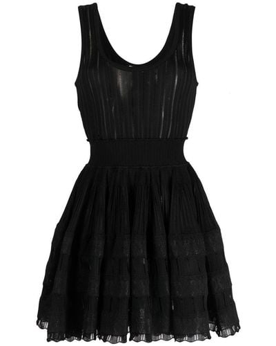 Alaïa Shiny Crinoline Dress - Black
