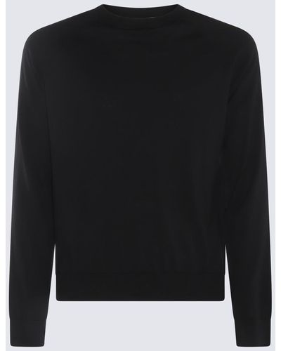 Piacenza Cashmere Black Cotton-silk Blend Sweater