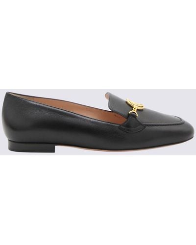 Bally Black Leather Obrien Loafers