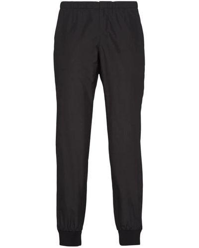 Prada Silk Trousers Clothing - Black