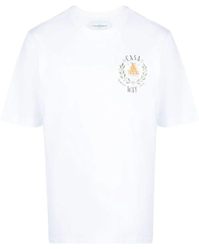 Casablanca Cotton Graphic T-shirt - White