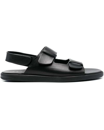 Doucal's Leather Sandals Shoes - Black