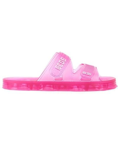 Gcds Sandal With Logo Unisex - Pink