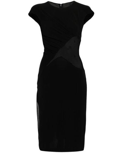 Givenchy Lace Cut-out Midi Dress - Black