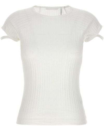 Helmut Lang Ribbed T-shirt - White