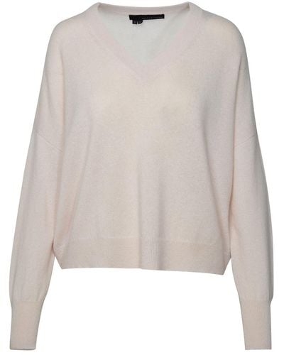 360cashmere 'camille' Ivory Cashmere Sweater - Natural