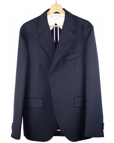 LC23 Marzotto Wool Blazer Clothing - Blue
