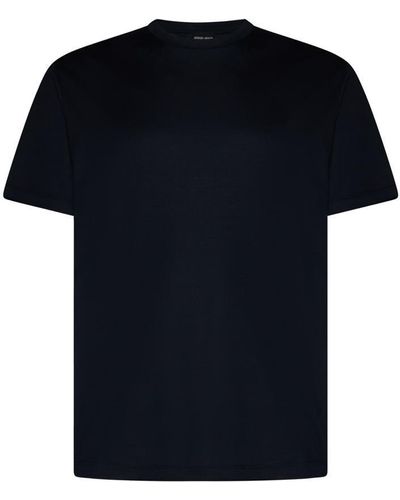 Giorgio Armani T-shirts And Polos - Black