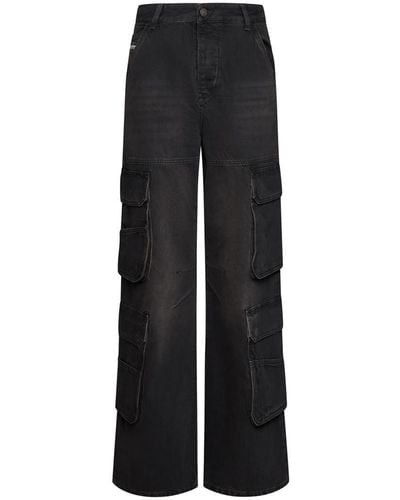 DIESEL Cargo Denim Jeans - Black